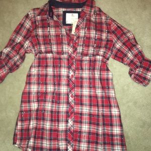 Justice girls oversized shirt sz 10